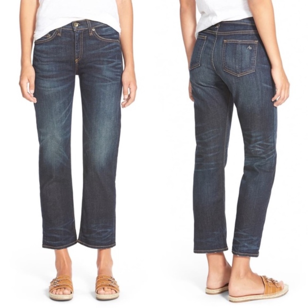 NWT RAG & BONE/JEAN Crop Straight Leg Jeans 26